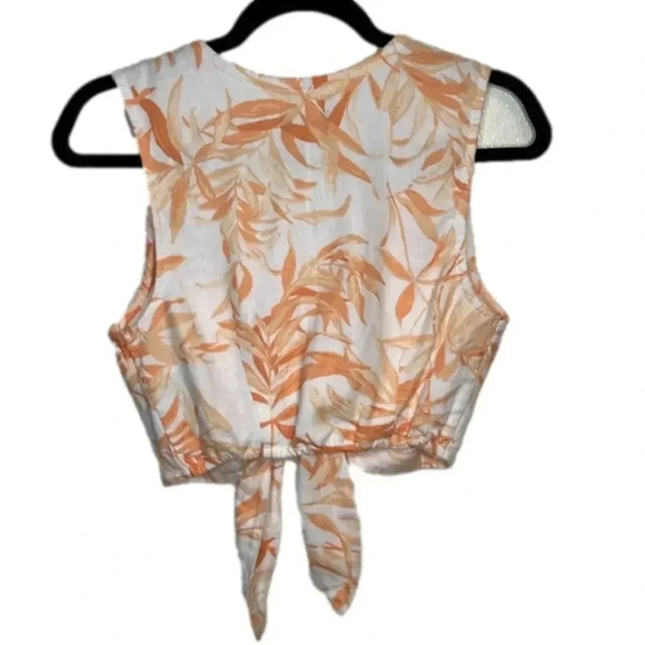 Abercrombie & Fitch Orange Floral Tank Top - Picture 5 of 8